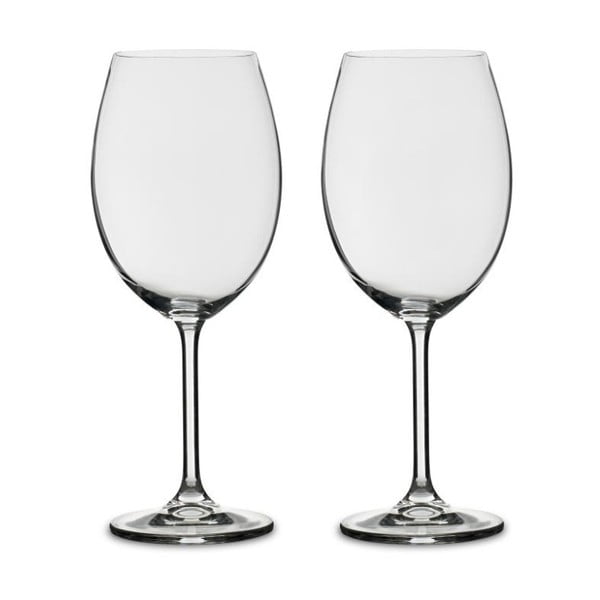 Комплект от 2 чаши за червено вино от кристално стъкло Fluidum, 580 ml - Bitz