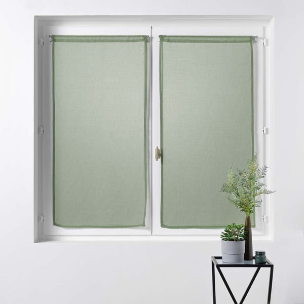 Завеси в комплект от  2 бр. в цвят каки 60x90 cm Sandra – douceur d'intérieur-image-2