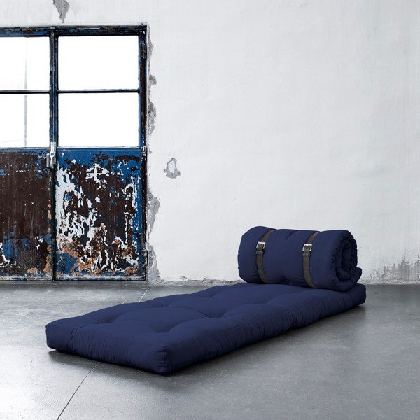 Variabilní křeslo s koženými pásky Karup Buckle Up Navy-image-2