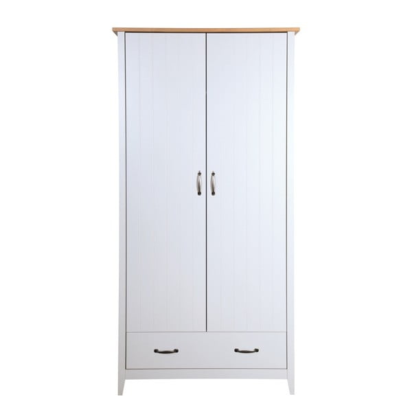 Бял гардероб , 192 x 99 cm Norfolk - Steens