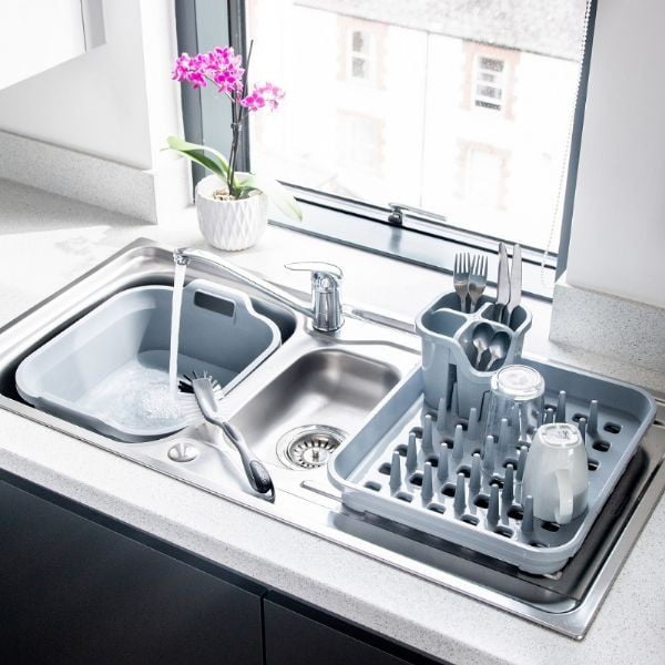 Сива пластмасова тавичка за сушене 38x33,5 cm Eco Range – Addis-image-3