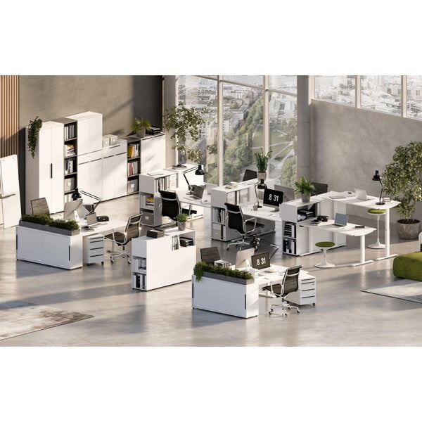 Работна маса с регулируема височина 80x120 cm Mailand – Germania-image-1