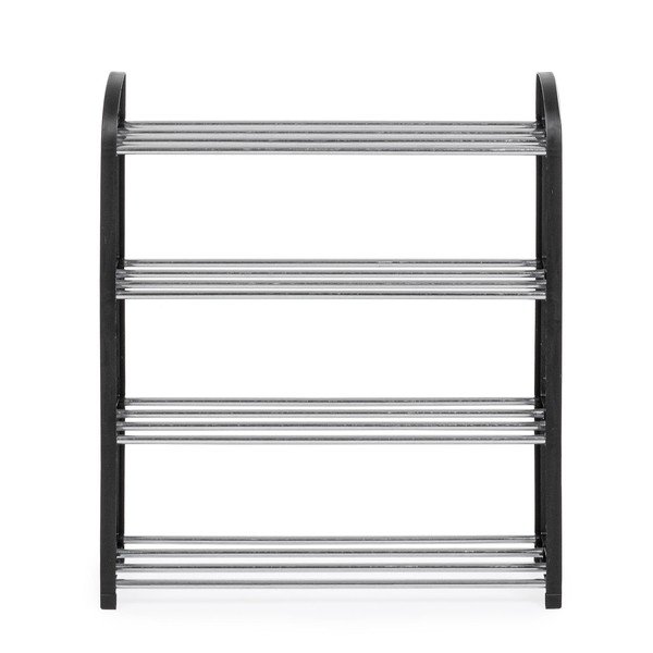 Черен пластмасов стелаж за обувки 50,5x57x19 cm Hallfrid – Yes Everyday-image-2