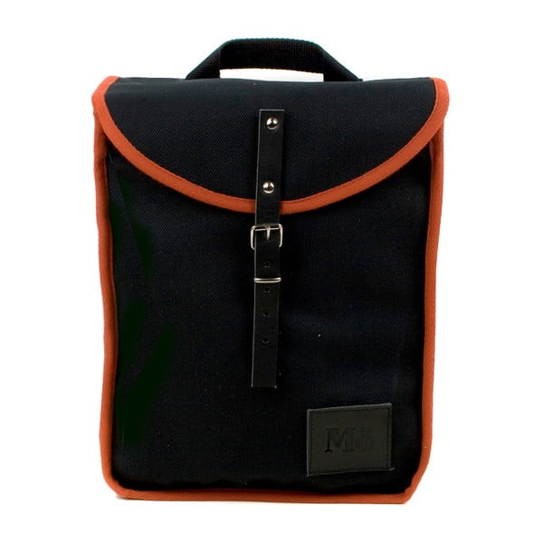 Černý batoh s oranžovým detailem Mödernaked Orange Heap