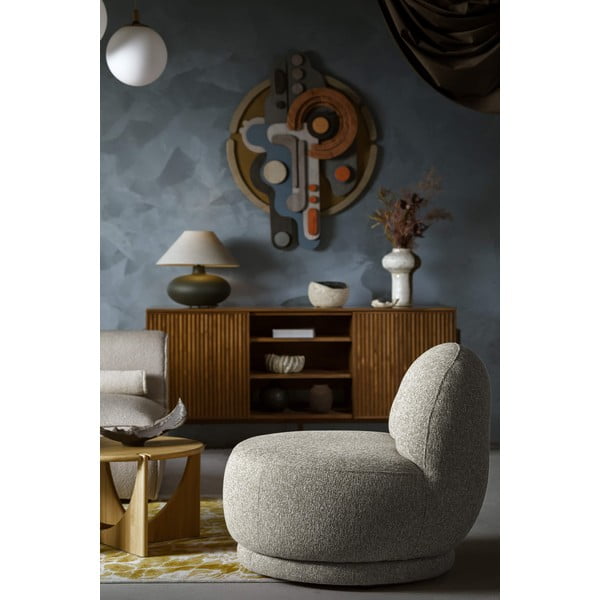 Сиво-кафяво кресло Ovo – Miuform-image-4