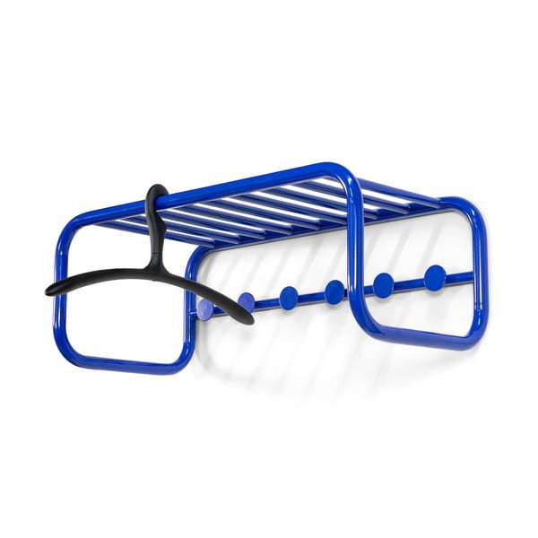 Синя метална стенна закачалка с рафт 72 cm Retro – Spinder Design-image-3
