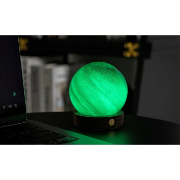 Тъмнокафява светлинна декорация с USB ø 8 cm Sand Storm – Gingko-image-3