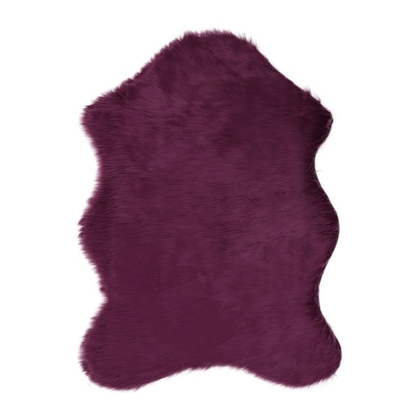Лилав килим от изкуствена кожа Pelus Purple, 75 x 100 cm - Unknown