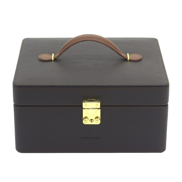 Тъмнокафява кутия за бижута Ascot - Friedrich Lederwaren