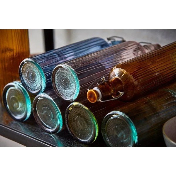 Розова стъклена бутилка 750 ml Kusintha - Bitz-image-3