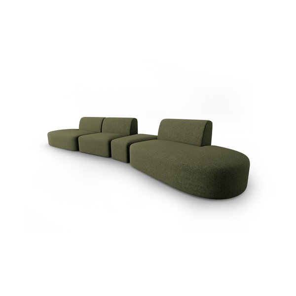 Зелен диван 412 cm Shane - Micadoni Home-image-1