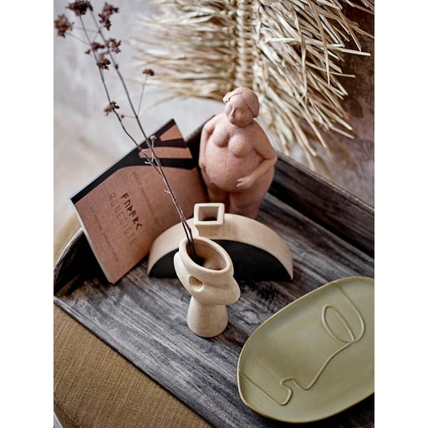 Кафява статуетка от теракота, височина 25 см Sidsel - Bloomingville-image-1