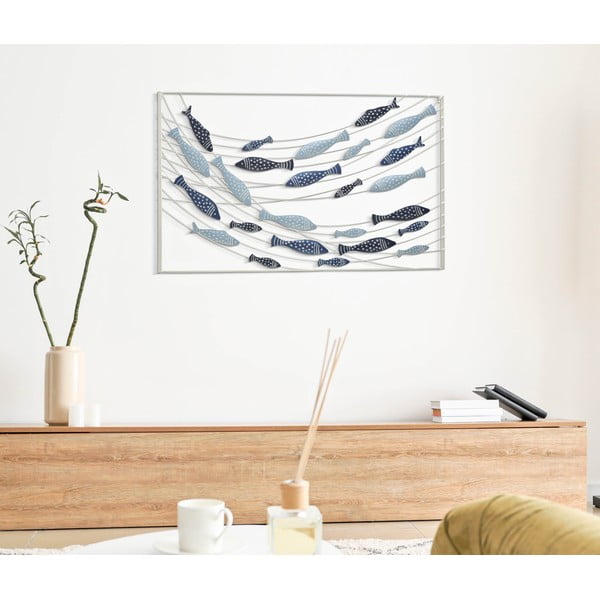 Метална декорация за стена 96,5x61 cm Pesci – Mauro Ferretti-image-1