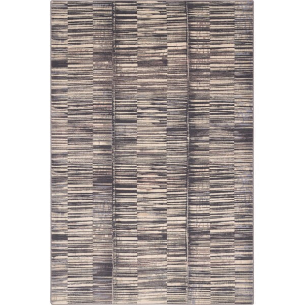 Сив вълнен килим 133x180 cm Grids - Agnella