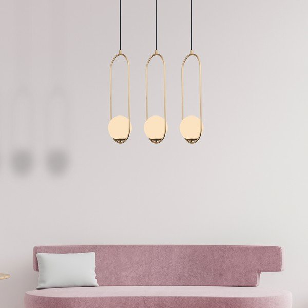 Висяща лампа в златист цвят , височина 146 cm Arch - Squid Lighting-image-3