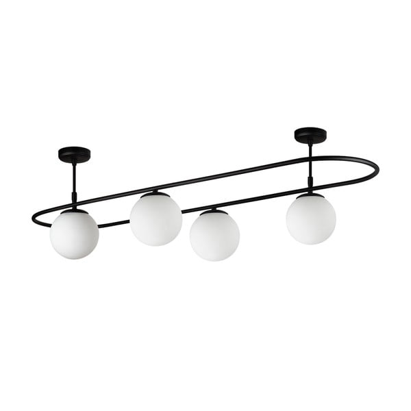 Черно таванно осветително тяло, дължина 124 cm Elips - Squid Lighting-image-2