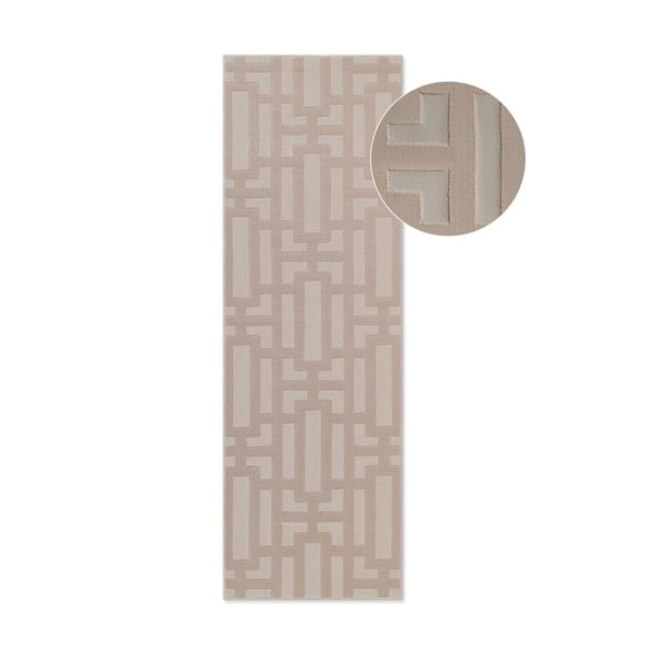 Бежова пътека 80x240 cm Perles Onyx – Elle Decoration