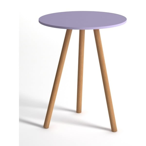 Světle fialový odkládací stolek Monte Tiny