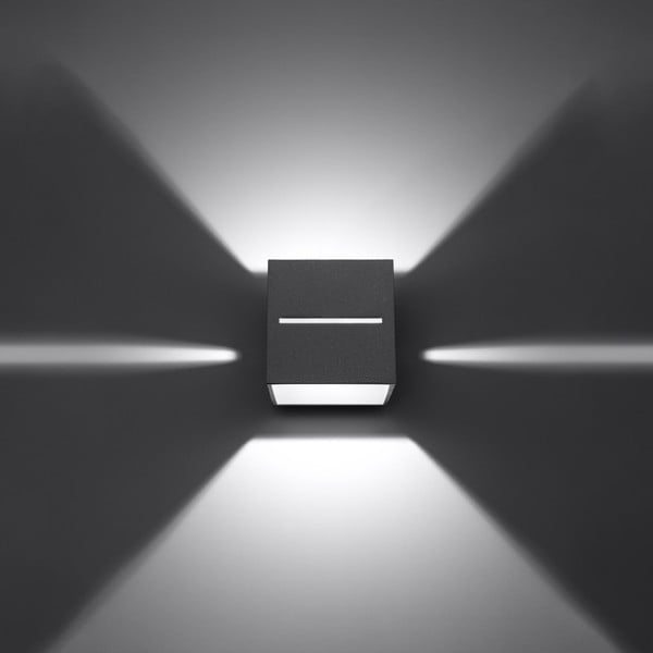 Сива стенна лампа Lorum – Sollux-image-3