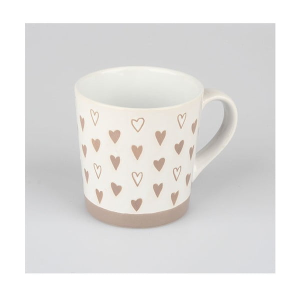 Ръчно декорирана чаша от камък Heart , 473 ml - Dakls-image-1