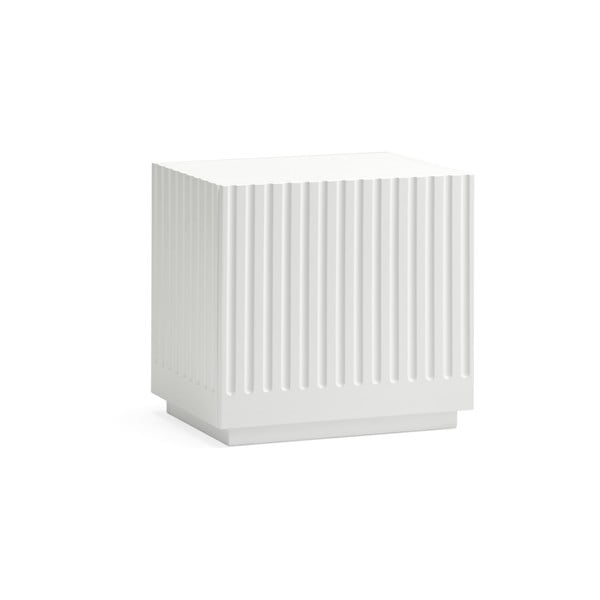 Бяло нощно шкафче Doric - Teulat-image-2