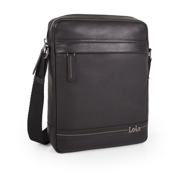 Kožená pánská taška na iPad LOIS no. 726, černá