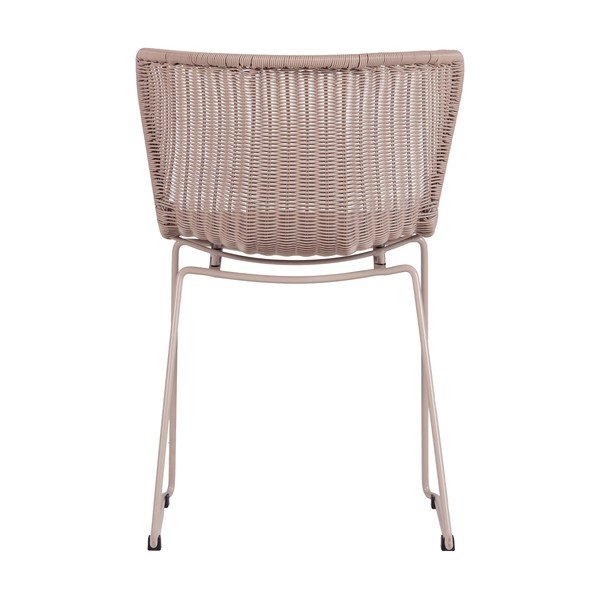 Бежови градински столове в комплект 2 бр. от изкуствен ратан Wings – WOOOD-image-4