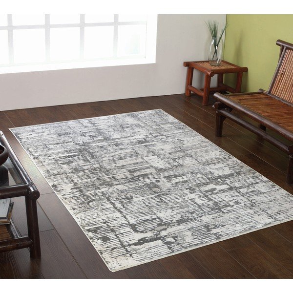 Сив килим 60x110 cm Jaipur - Webtappeti-image-1