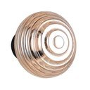 Стъклена LED стенна лампа с USB в кехлибарен цвят ø 15,5 cm Earl – Reality