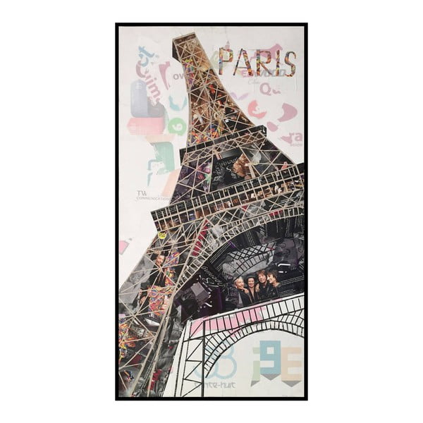 Ručně malovaný obraz Vivorum Eiffel, 52 x 102 cm
