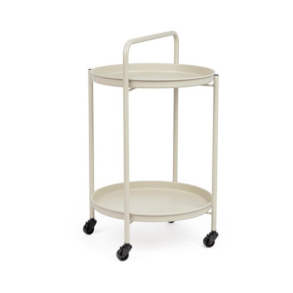 Стоманена маса за сервиране на колелца ø 44,5 cm Austin – Yes Everyday