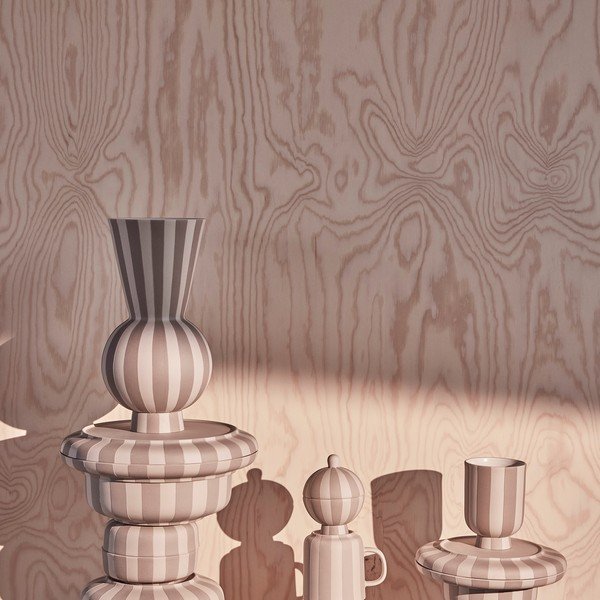 Бежова глинена ръчна изработка ваза (височина 28 cm) Toppu – OYOY Living Design-image-2