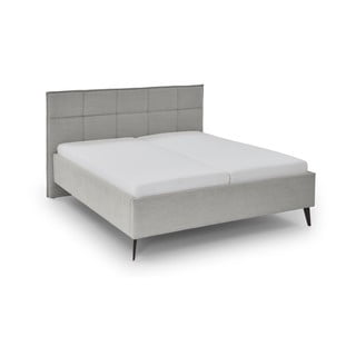 Светлосиво двойно легло 180x200 cm Paulo – Meise Möbel