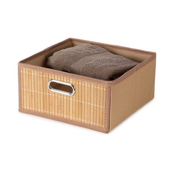 Бамбукова кутия за съхранение в естествен цвят  31x31x15 cm – Compactor