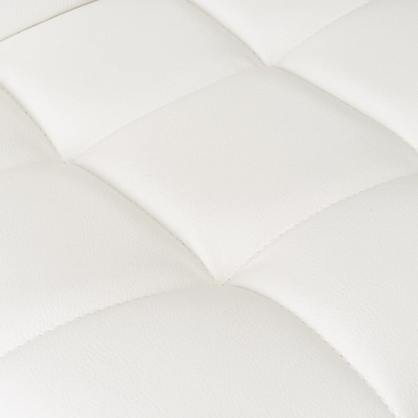 Бели бар столове в комплект от 2 бр. с регулируема височина  от имитация на кожа (височина на седалката 93 cm) – Casa Selección-image-2