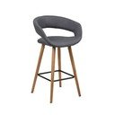 Комплект от 2 тъмносиви бар столa Gill - Actona