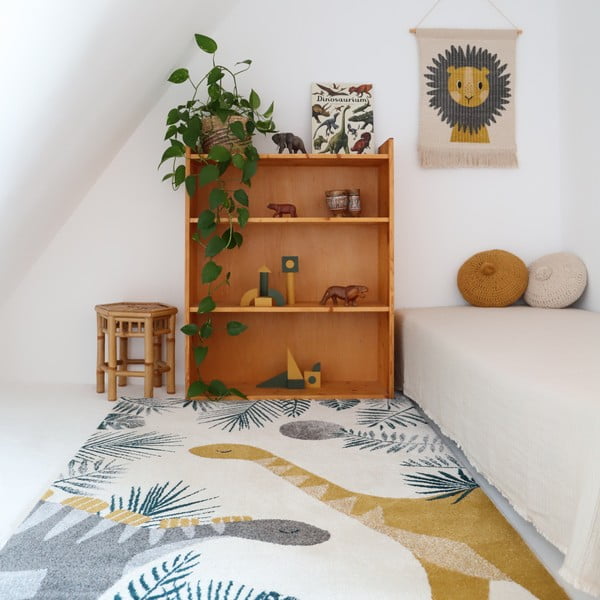 Бежов детски килим 170x120 cm Sensaku - Nattiot-image-2