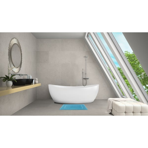 Синя текстилна постелка за баня 40x60 cm Zen - Allstar-image-1