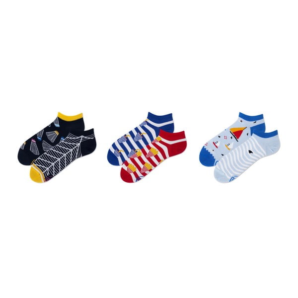Комплект от 3 чифта чорапи до глезена Surf, размер 39-42 - Many Mornings