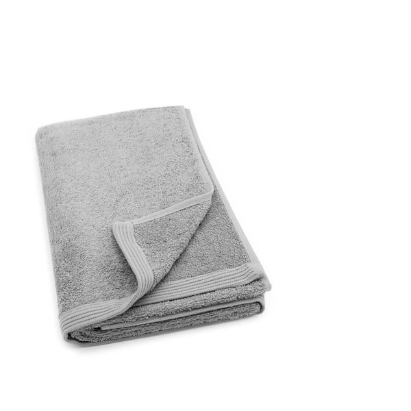 Šedý ručník Jalouse Maison Serviette Argent, 30 x 50 cm
