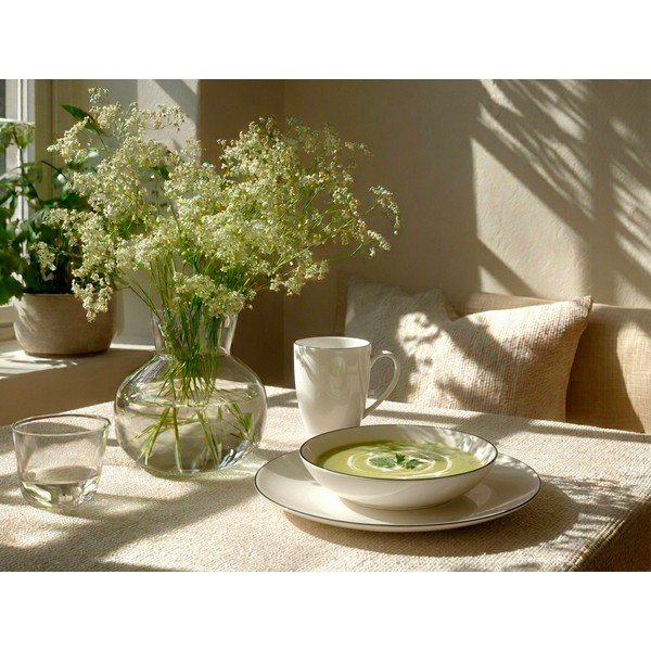 Бяла порцеланова чаша 390 ml Decora – Orion-image-1