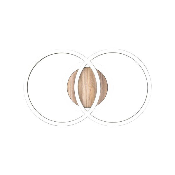 Черно-кафяво LED осветително тяло за таван с възможност за димиране 28x46 cm Giro - Reality-image-3