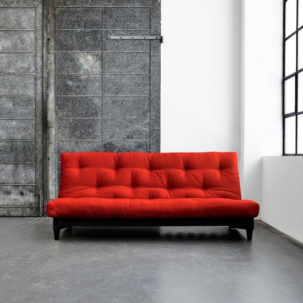 Rozkládací pohovka Karup Fresh Wenge/Red