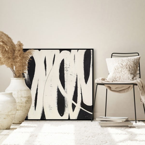 Ръчно рисувана картина 100x100 cm Spinning Around    – Malerifabrikken-image-1