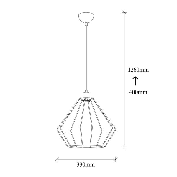 Черно метално висящо осветително тяло Opviq lights Aristea - Opviq lights-image-3