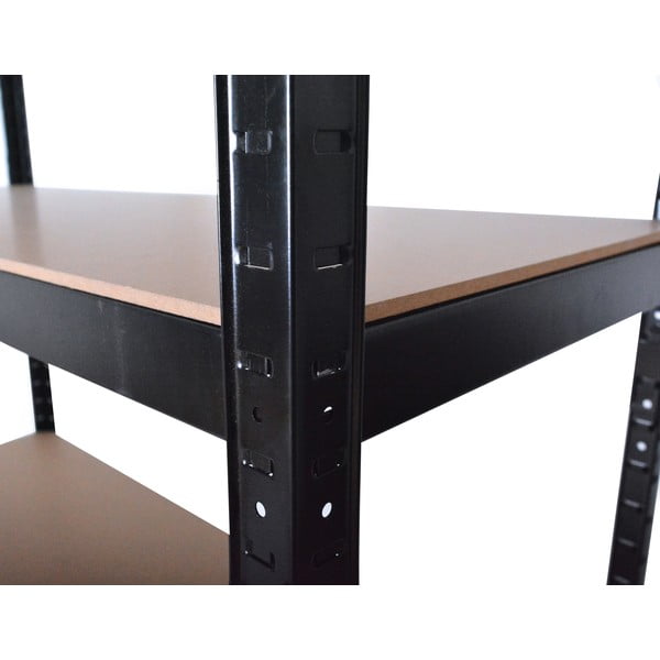 Черен метален стелаж за съхранение 120x180 cm – Rojaplast-image-3