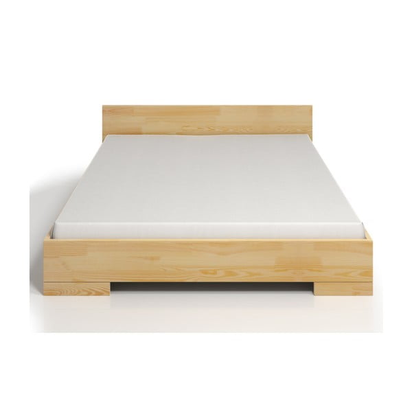 Dvoulůžková postel z borovicového dřeva s úložným prostorem SKANDICA Spectrum, 160 x 200 cm
