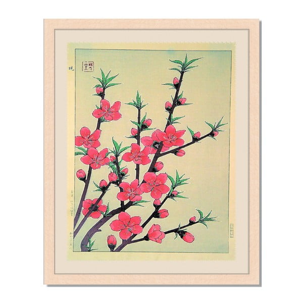 Obraz v rámu Liv Corday Asian Flower Series, 40 x 50 cm
