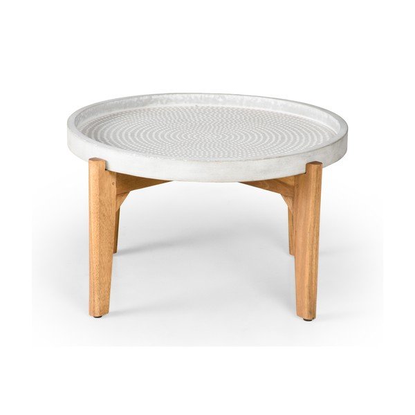 Градинска маса със сив бетонен плот Bari, ø 70 cm - Bonami Selection-image-1