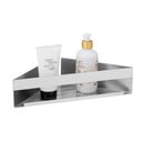 Ъглов самоносещ рафт за баня от неръждаема стомана в матово сребристо Genova - Wenko